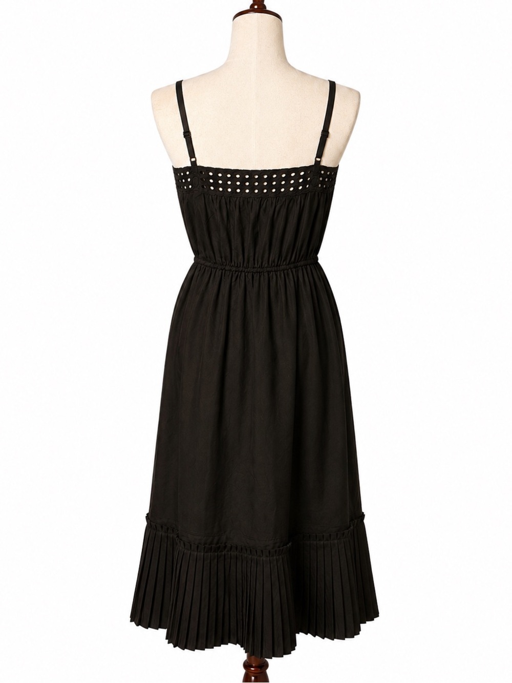 Bitten by Sarah Jessica Parker black easy dress with lattice lace bodice trim 12 - Picture 2 of 4